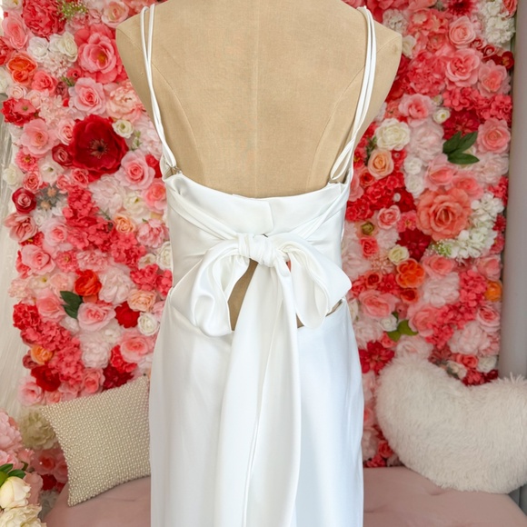 Morilee | Slip Dress with Tie Back - Picture 4 of 5